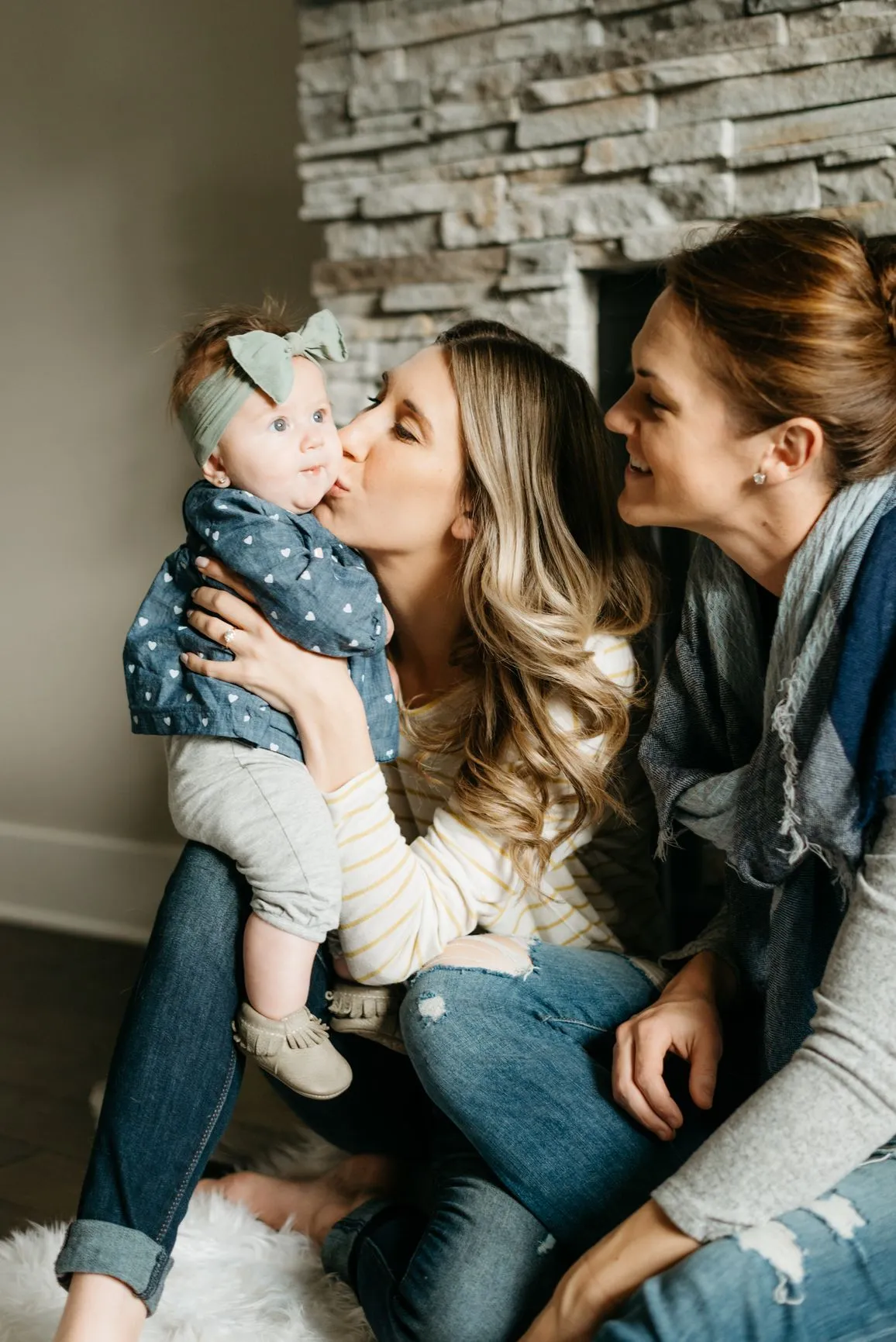 Couple with baby